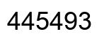 Number 445493 black image