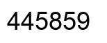 Number 445859 black image