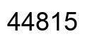 Number 44815 black image