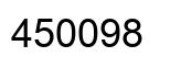 Number 450098 black image