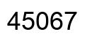 Number 45067 black image