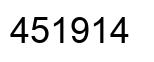 Número 451914 imagen negro