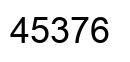 Number 45376 black image