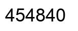 Number 454840 black image