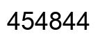 Number 454844 black image