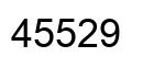 Number 45529 black image