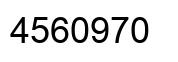Number 4560970 black image
