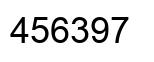 Number 456397 black image