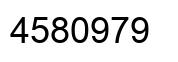 Number 4580979 black image