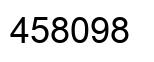 Number 458098 black image