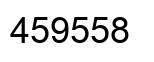 Number 459558 black image