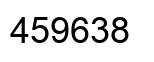 Number 459638 black image