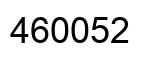 Number 460052 black image