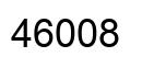 Number 46008 black image