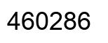 Number 460286 black image