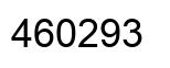 Number 460293 black image