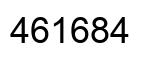 Número 461684 imagen negro