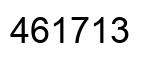 Number 461713 black image