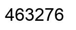 Number 463276 black image