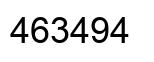Number 463494 black image