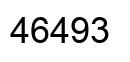 Number 46493 black image