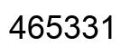 Number 465331 black image