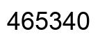 Number 465340 black image