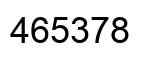 Number 465378 black image