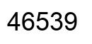 Number 46539 black image