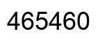 Number 465460 black image