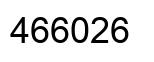 Number 466026 black image