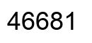 Number 46681 black image