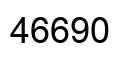 Number 46690 black image
