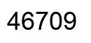 Number 46709 black image