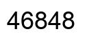 Number 46848 black image