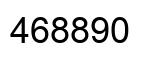 Number 468890 black image