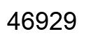 Number 46929 black image