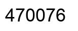 Number 470076 black image