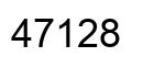 Number 47128 black image