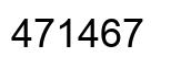 Number 471467 black image