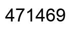 Number 471469 black image