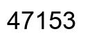 Number 47153 black image