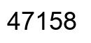 Number 47158 black image