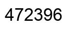 Number 472396 black image