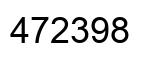 Number 472398 black image