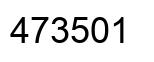 Number 473501 black image