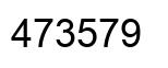 Number 473579 black image