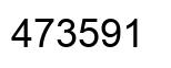 Number 473591 black image