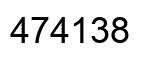 Número 474138 imagen negro