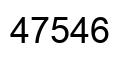 Number 47546 black image